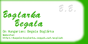 boglarka begala business card